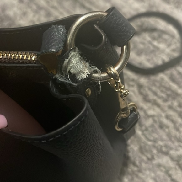 Navy blue Coach Willow crossbody/shoulder bag - Picture 4 of 14